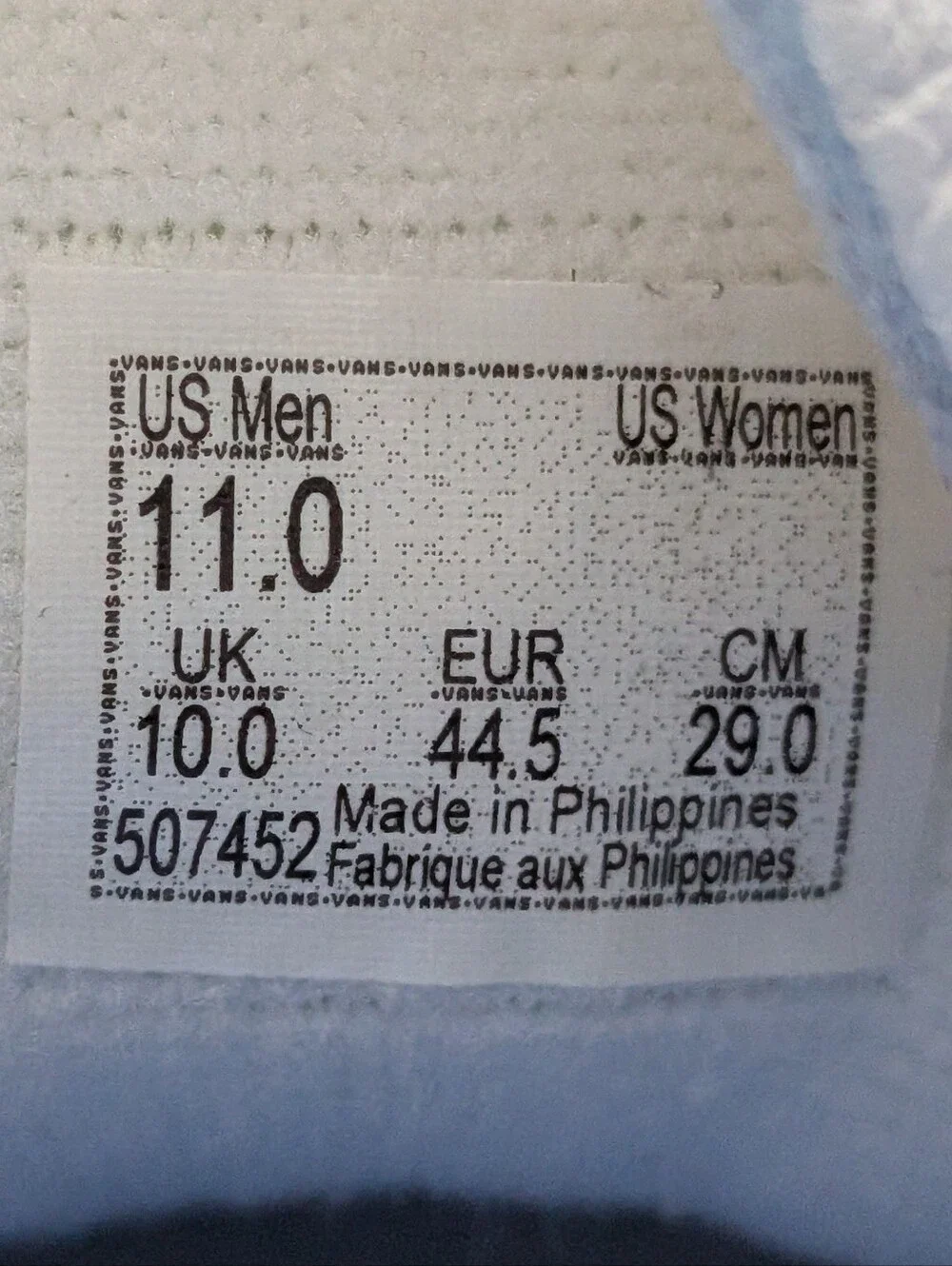 NEW Men's Vans Sk8-Hi Vintage Leather Blanc De Blanc Blue Sneaker Shoes Size 11